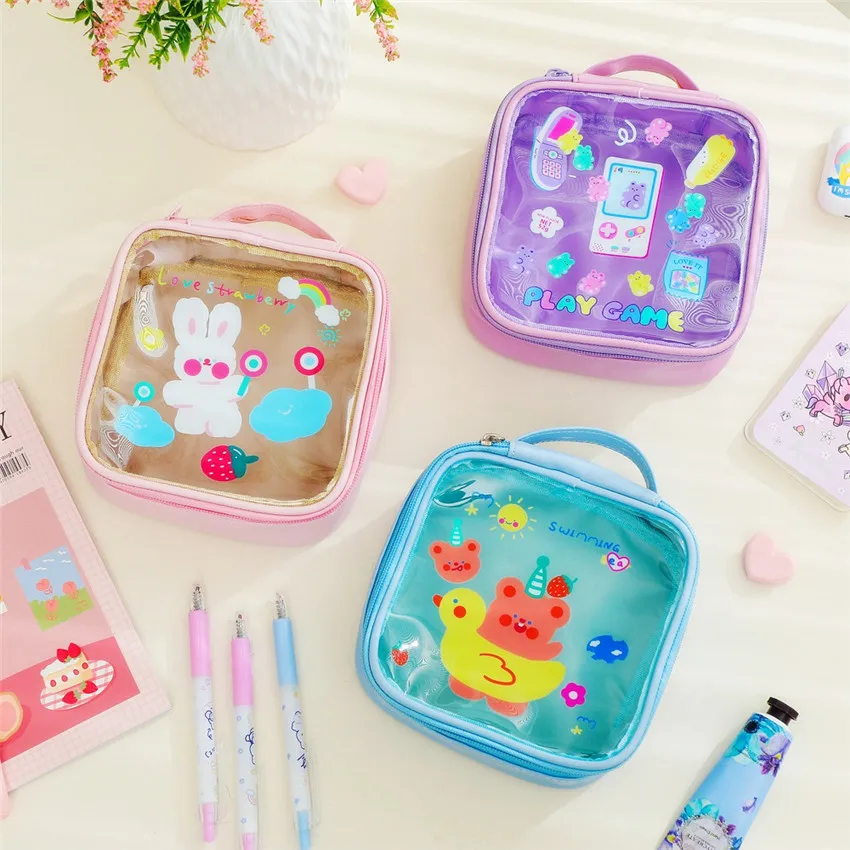 Girls Clear Bear Rabbit Cosmetic Case PVC Kawaii Transparent Makeup Bag for Women Waterproof Beauty Case Travel Toiletry Pouch
Girls Clear Bear Rabbit Cosmetic Case PVC Kawaii Transparent Makeup Bag for Women Waterproof Beauty Case Travel Toiletry Pouch