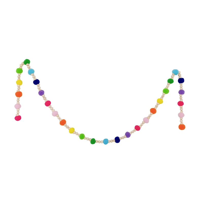 Practical ornaments Home Decoration Background Wall Decorations Wooden Beads Macaron Hair Ball String Rainbow String Jewelry
Practical ornaments Home Decoration Background Wall Decorations Wooden Beads Macaron Hair Ball String Rainbow String Jewelry