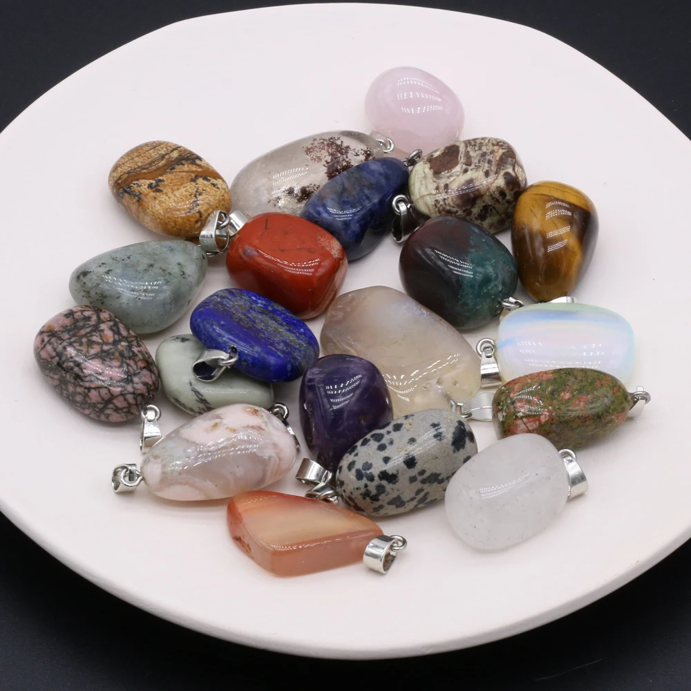1PC Natural Semi-precious Stone Pendant Polished Lapis Lazuli Crystal Agates Jewelry Making DIY Charms Necklace 15x20-18x25mm
1PC Natural Semi-precious Stone Pendant Polished Lapis Lazuli Crystal Agates Jewelry Making DIY Charms Necklace 15x20-18x25mm
