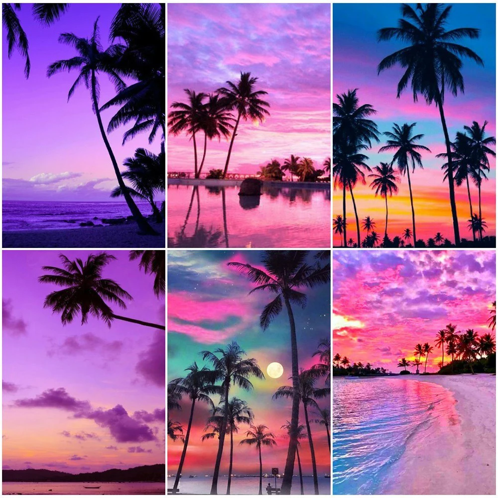 5D DIY Diamond Painting Landscape DIY Full Round Diamond Seaside Diamond Embroidery Cross Stitch Sunset Decoration
5D DIY Diamond Painting Landscape DIY Full Round Diamond Seaside Diamond Embroidery Cross Stitch Sunset Decoration
