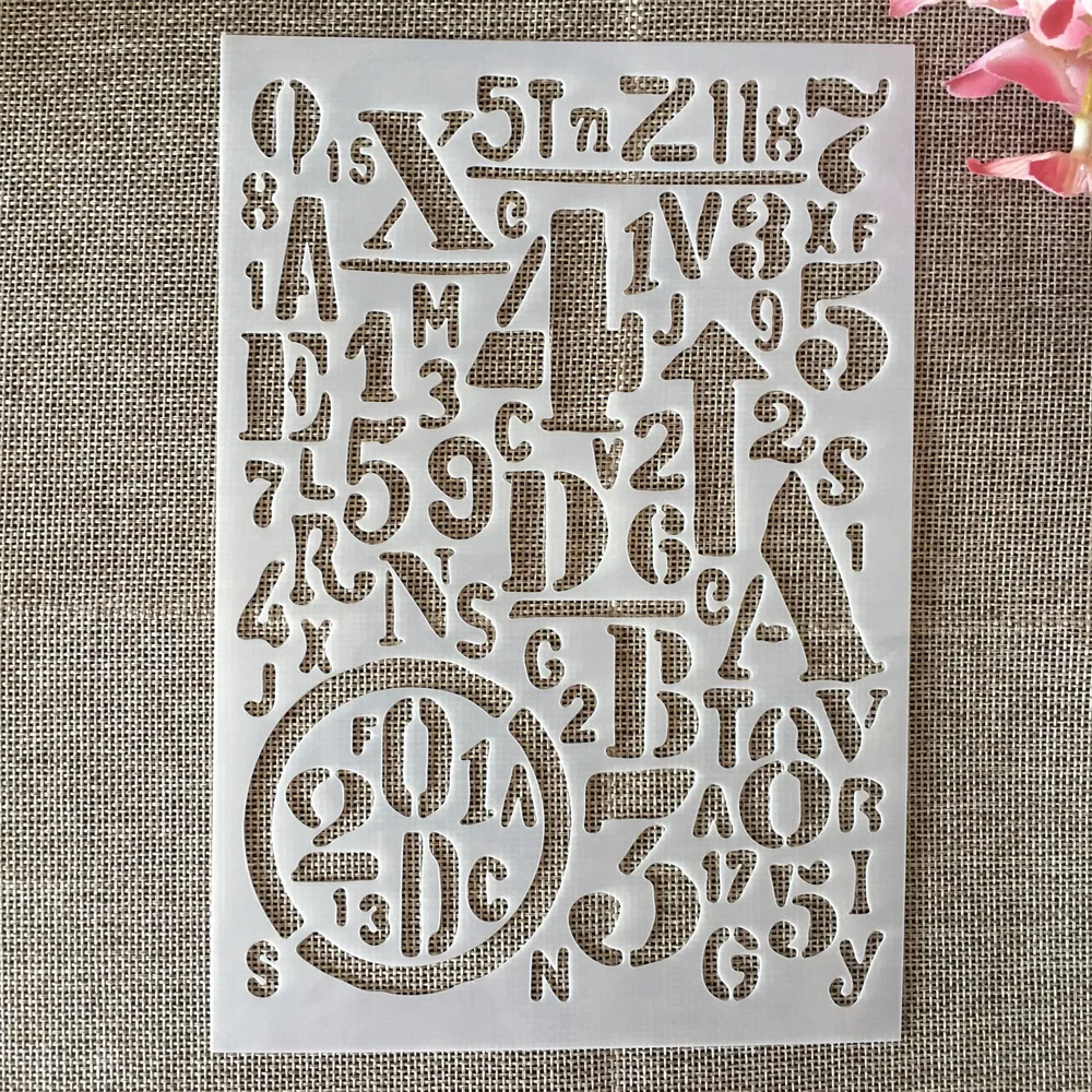 A5 21cm Letters Numbers Layering Stencils Painting Scrapbook Coloring Embossing Album Decorative Template
A5 21cm Letters Numbers Layering Stencils Painting Scrapbook Coloring Embossing Album Decorative Template
