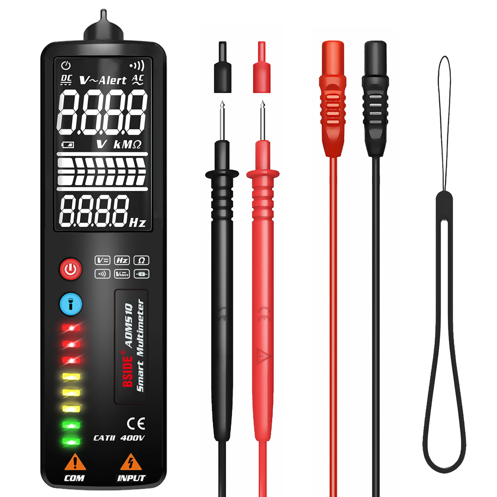 Handheld Digital Multimeter BSIDE ADMS1A Dual Mode True RMSVoltage Detector Smart Universal Meter 2000 Counts Range Voltmeter
Handheld Digital Multimeter BSIDE ADMS1A Dual Mode True RMSVoltage Detector Smart Universal Meter 2000 Counts Range Voltmeter
