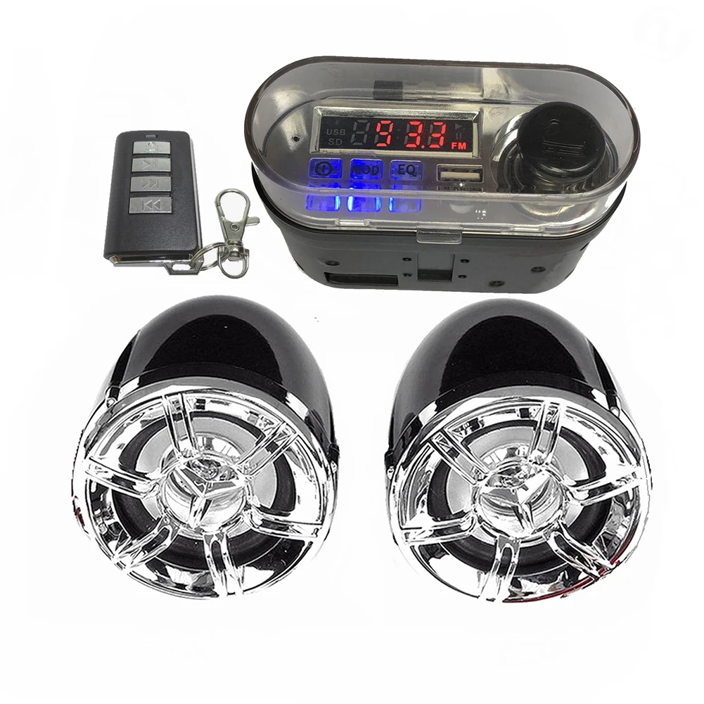 Motorcycle Speaker Sound System Stereo Speaker Waterproof Motorbike Scooter FM Radio Bluetooth USB TF MP3 Music Player Kit
Motorcycle Speaker Sound System Stereo Speaker Waterproof Motorbike Scooter FM Radio Bluetooth USB TF MP3 Music Player Kit