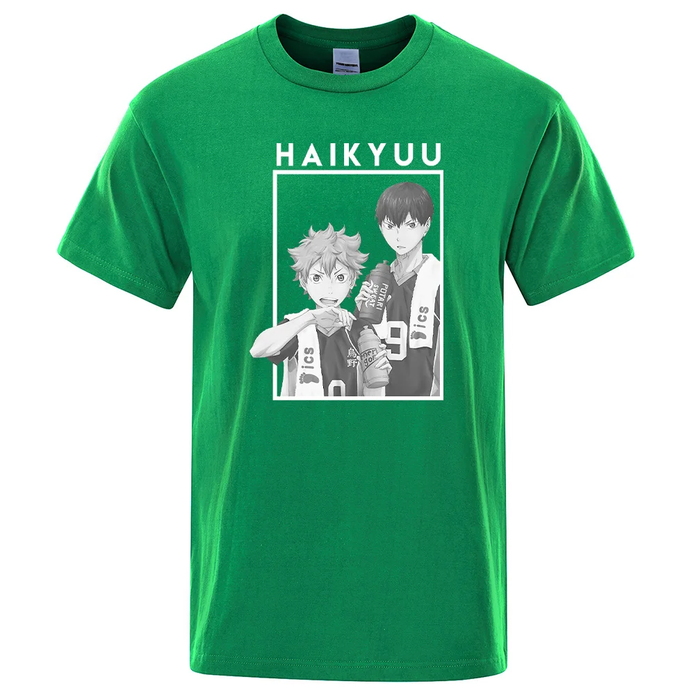 Retro Oveized T-shirts Man Hinata and Kayama Haikyuu Anime Printed Tops Simple Soft T-shirt Vogue Hi Qlity Men's T-shirts
Retro Oveized T-shirts Man Hinata and Kayama Haikyuu Anime Printed Tops Simple Soft T-shirt Vogue Hi Qlity Men's T-shirts
