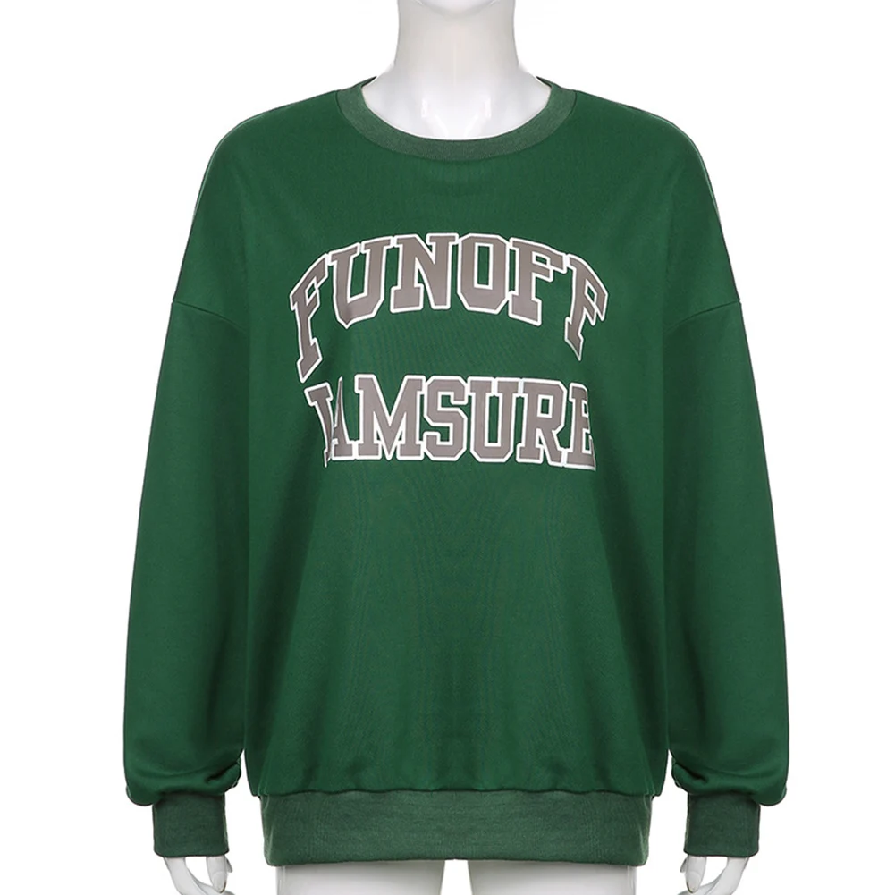 Letter Printed Sweatshirt Women Pullovers 90s Harajuku Top Spring Autumn Long Sleeve Hoodies Casual Streetwear
Letter Printed Sweatshirt Women Pullovers 90s Harajuku Top Spring Autumn Long Sleeve Hoodies Casual Streetwear