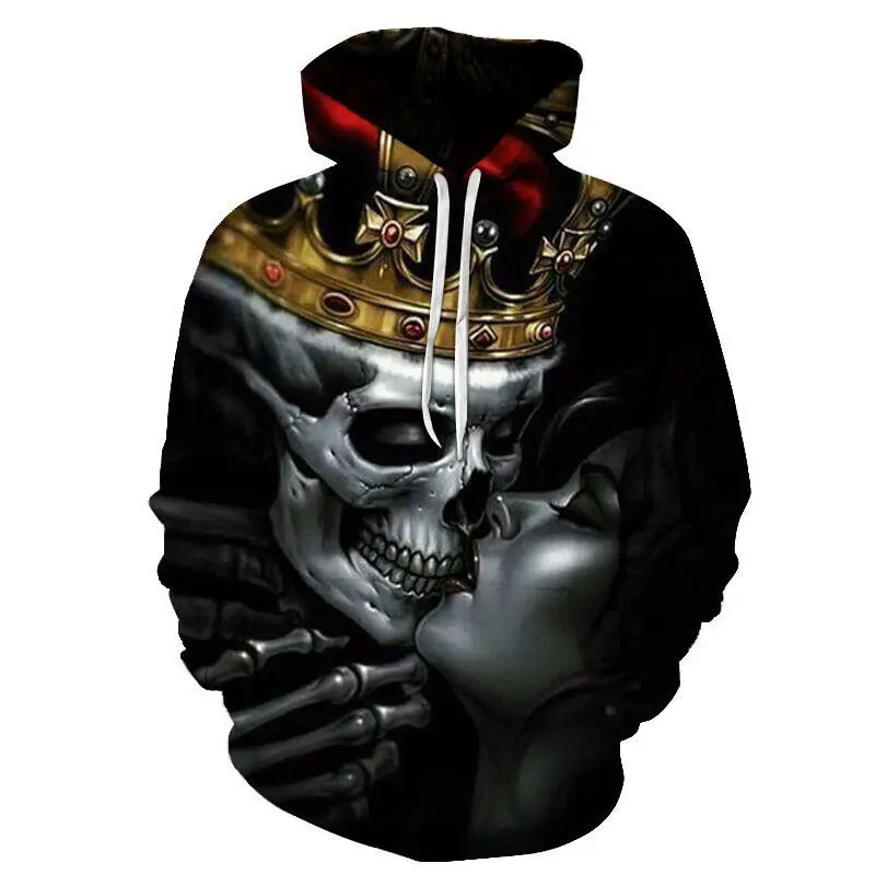 Crown Skull beauty kiss 3D Print fashion hoodie cool sudaderas Men hoodies trendy sweatshirts Unisex Casual Pullover Tracksuit 
Crown Skull beauty kiss 3D Print fashion hoodie cool sudaderas Men hoodies trendy sweatshirts Unisex Casual Pullover Tracksuit