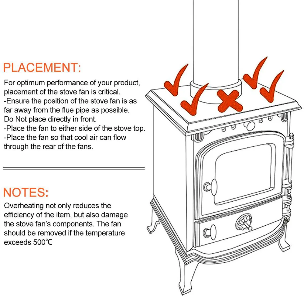 Fireplace Fan Heat Fireplace Fan Wood Stove Fan Firewood Burner Stove 4 Blades Hot Fan For Oven Stove Heating Fans For Home
Fireplace Fan Heat Fireplace Fan Wood Stove Fan Firewood Burner Stove 4 Blades Hot Fan For Oven Stove Heating Fans For Home