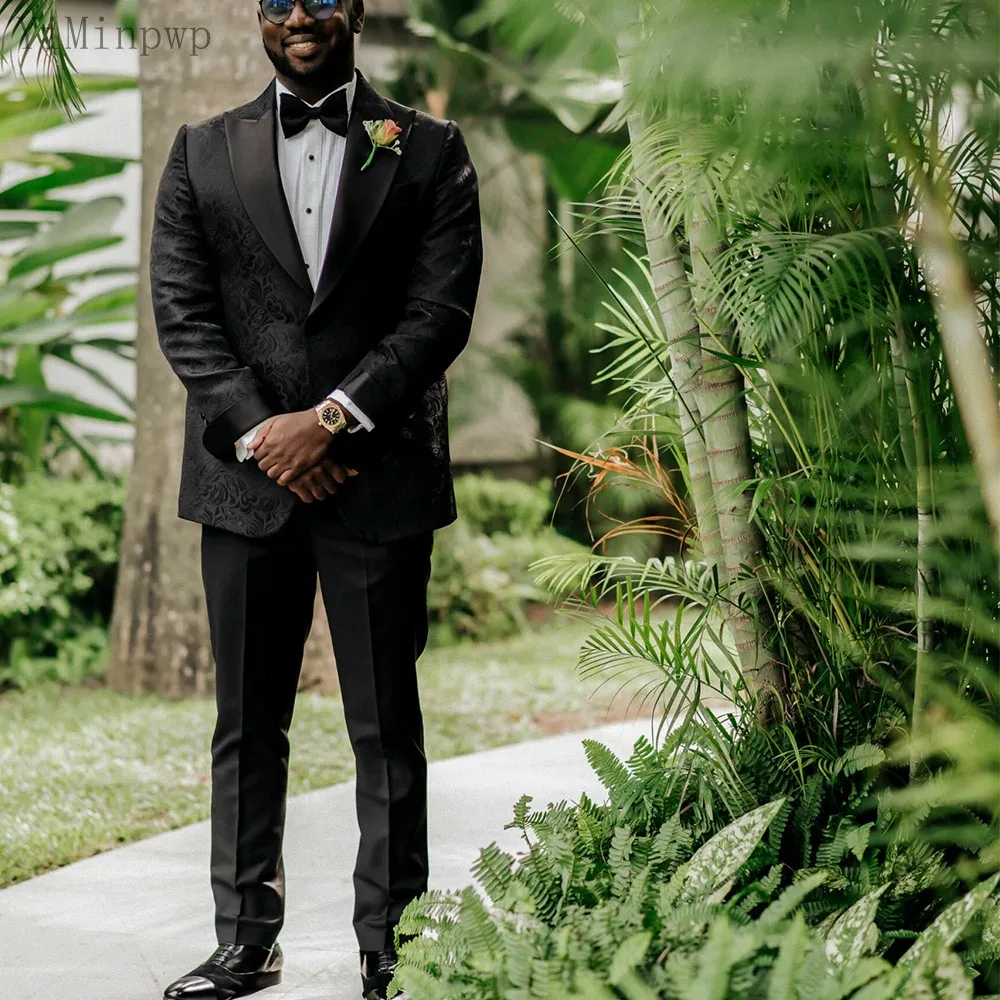 YiMinpwp Black Men Suits Peaked Lapel One Button Costume Mariage Homme Blazer Jacket Men Tuxedos Groom Wedding Suits 2 Piece
YiMinpwp Black Men Suits Peaked Lapel One Button Costume Mariage Homme Blazer Jacket Men Tuxedos Groom Wedding Suits 2 Piece