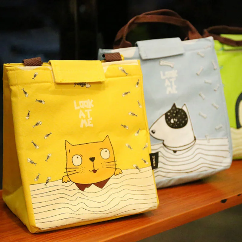 Cartoon Cat Dog Insulated lunch bags for women Kids Outdoor Picnic Food Drink Keep-fresh Cooler Bag
Cartoon Cat Dog Insulated lunch bags for women Kids Outdoor Picnic Food Drink Keep-fresh Cooler Bag