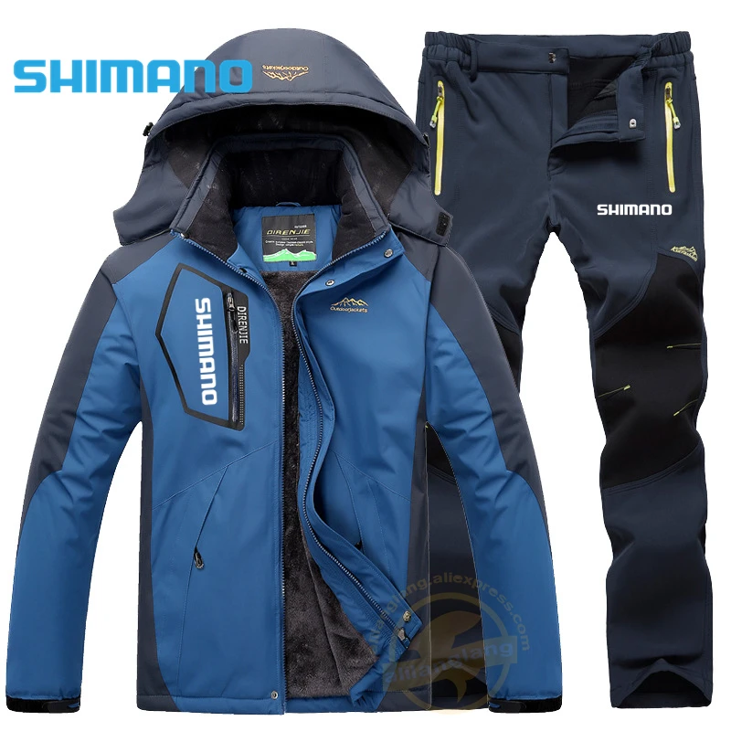 SHIMANO Winter Plus Velvet Fishing Suits Men's Waterproof Windproof Hooded Fishing Jackets Outdoor Sport For Fishing Clothing
SHIMANO Winter Plus Velvet Fishing Suits Men's Waterproof Windproof Hooded Fishing Jackets Outdoor Sport For Fishing Clothing