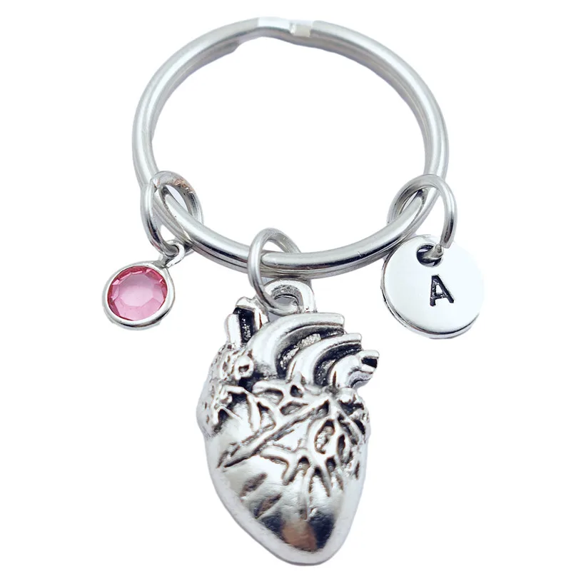 Heart Cardiac Model Keychains Creative Initial Letter Monogram Birthstone Keyrings Fashion Jewelry Women Gifts Pendants
Heart Cardiac Model Keychains Creative Initial Letter Monogram Birthstone Keyrings Fashion Jewelry Women Gifts Pendants