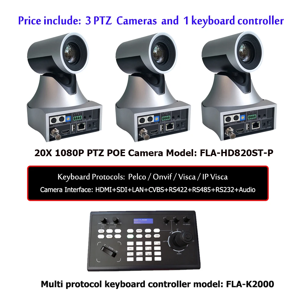 Контроллер VISCA/ONVIF и HDMI 3G SDI IP POE 20X Zoom PTZ камера вещания для профессионального AV решения
Контроллер VISCA/ONVIF и HDMI 3G SDI IP POE 20X Zoom PTZ камера вещания для профессионального AV решения