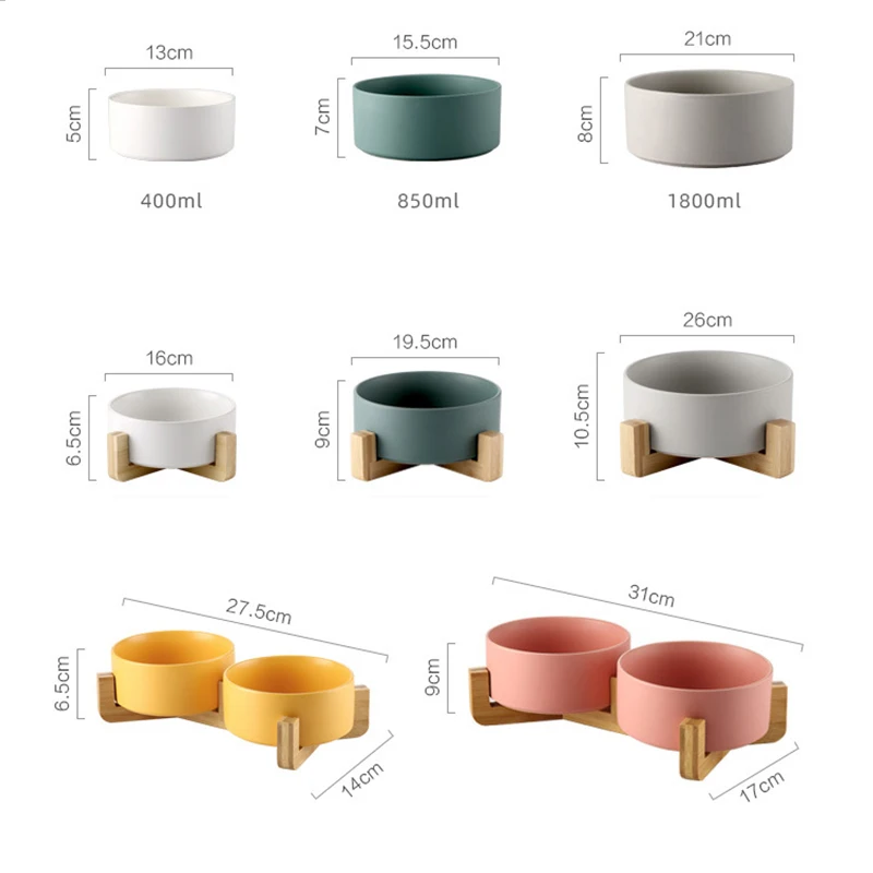 Ceramic Cat Bowl Puppy Food Bowl With Non-Slip Wood Stand Washable Pet Food Water Feeder For Cats Small Dogs Pets Bowls Supplies
Ceramic Cat Bowl Puppy Food Bowl With Non-Slip Wood Stand Washable Pet Food Water Feeder For Cats Small Dogs Pets Bowls Supplies