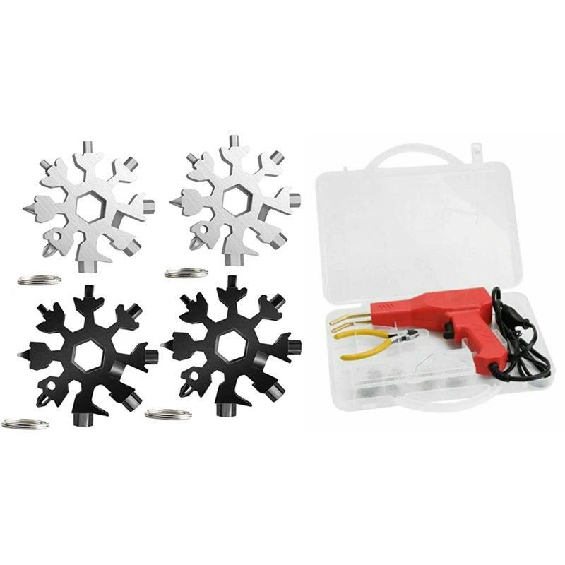 HOT 1 Set Bumper Plastic Repair Welding Machine Welding Tools & 4 Pcs Snowflake Multi Tool 18 in 1With Keyring
HOT 1 Set Bumper Plastic Repair Welding Machine Welding Tools & 4 Pcs Snowflake Multi Tool 18 in 1With Keyring