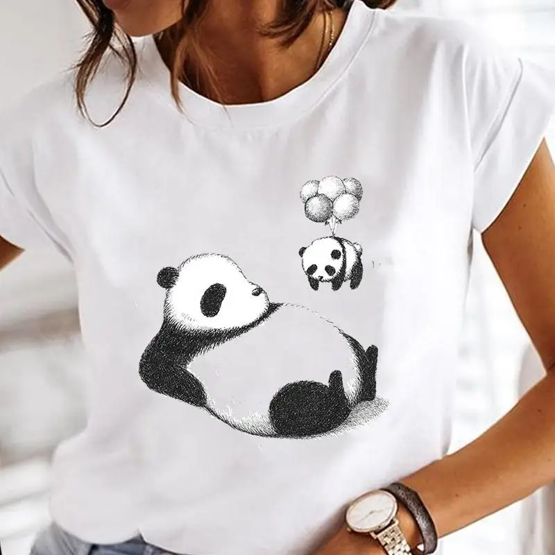 Women Lovely New Panda 2022 Style Short Sleeve Clothes Fashion Cartoon Lady Tees Female Summer Print Tops Tshirt Graphic T-Shirt
Women Lovely New Panda 2022 Style Short Sleeve Clothes Fashion Cartoon Lady Tees Female Summer Print Tops Tshirt Graphic T-Shirt