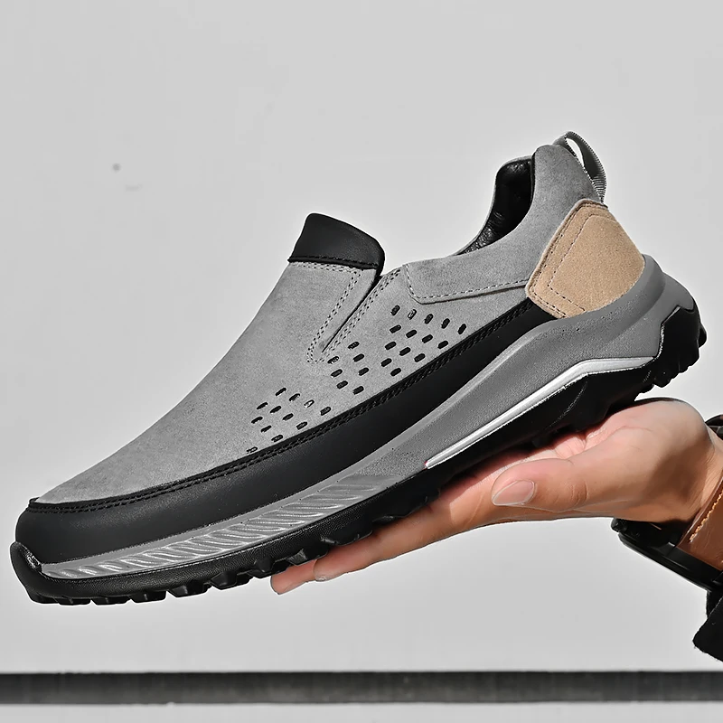 Genuine Leather Men's Luxury Casual Loafers High Quality Outdoor Comfortable Rubber Sole Slip-On Shoes
Genuine Leather Men's Luxury Casual Loafers High Quality Outdoor Comfortable Rubber Sole Slip-On Shoes