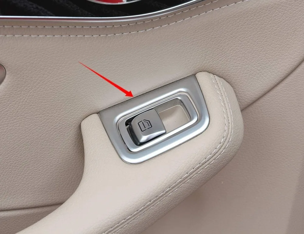 ABS Chrome Door Window Lift Switch Button Cover Trim 4pcs For Mercedes Benz C Class W205 C180 C200 GLC260 2015 2016
ABS Chrome Door Window Lift Switch Button Cover Trim 4pcs For Mercedes Benz C Class W205 C180 C200 GLC260 2015 2016