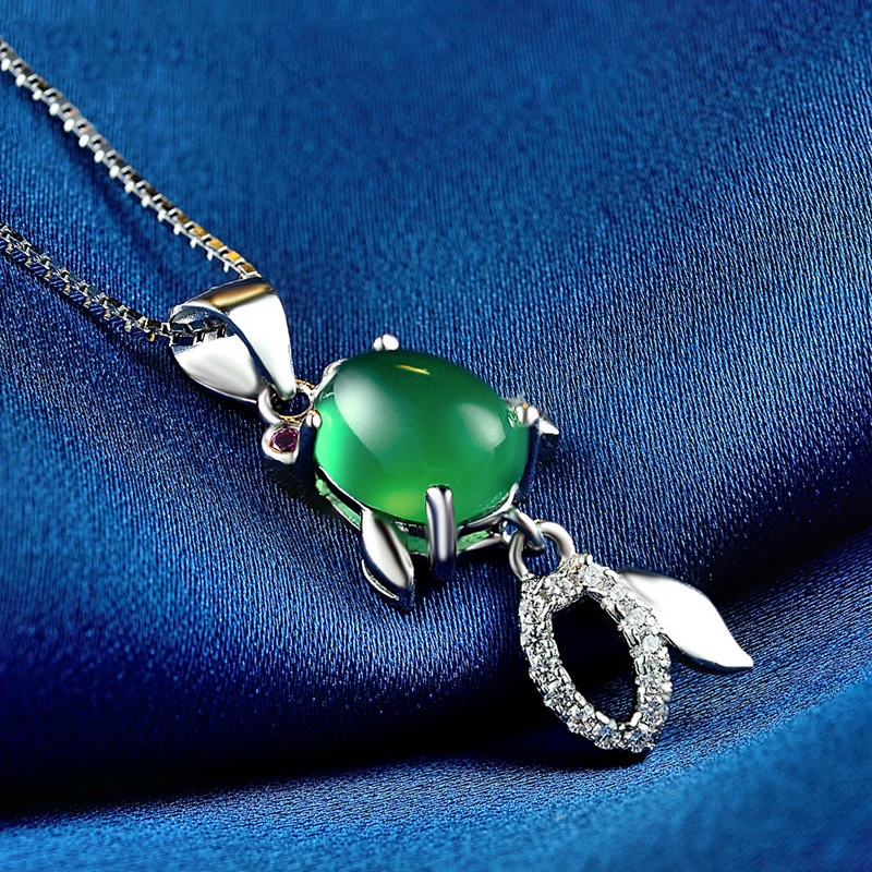 Natural Emerald Stone Single Pendant No Chain S925 Silver Necklace Pendant for Women Luxury Diamond Clavicle Chain Fine Jewelry
Natural Emerald Stone Single Pendant No Chain S925 Silver Necklace Pendant for Women Luxury Diamond Clavicle Chain Fine Jewelry