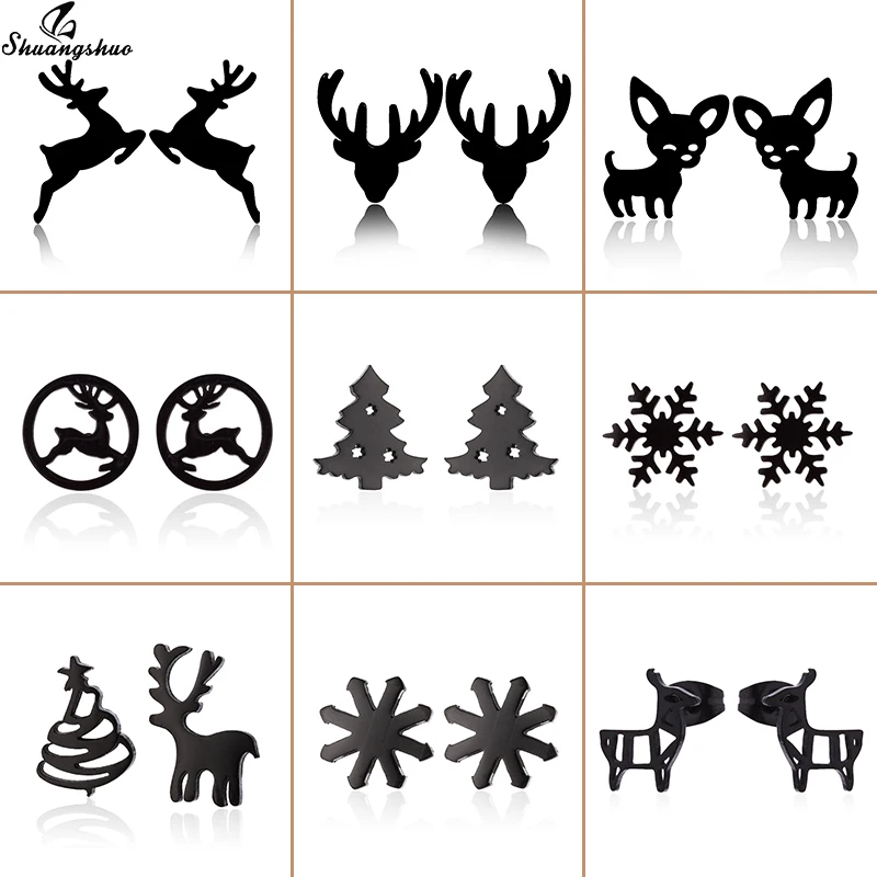 Shuangshuo милый олень, фотография, маленькие снежные серьги, ювелирные изделия из нержавеющей стали для женщин, девочек, детей, рождественские с...
Shuangshuo милый олень, фотография, маленькие снежные серьги, ювелирные изделия из нержавеющей стали для женщин, девочек, детей, рождественские с...