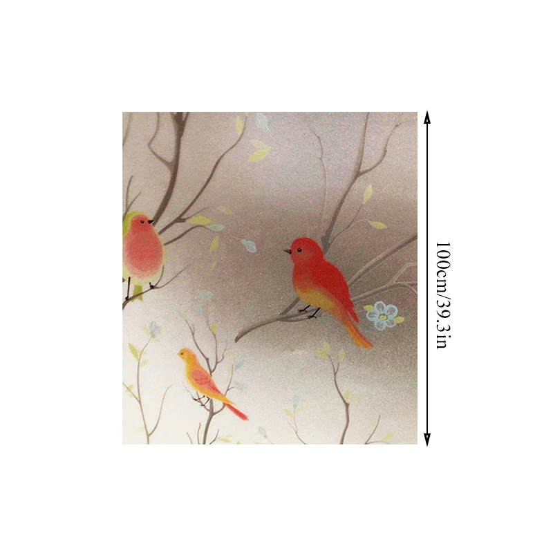 3D Matte Privacy Window Film Non-Adhesive Frosted Bird Decorative Vinyl Glass Film Static Cling Stained Window Stickers for Home
3D Matte Privacy Window Film Non-Adhesive Frosted Bird Decorative Vinyl Glass Film Static Cling Stained Window Stickers for Home