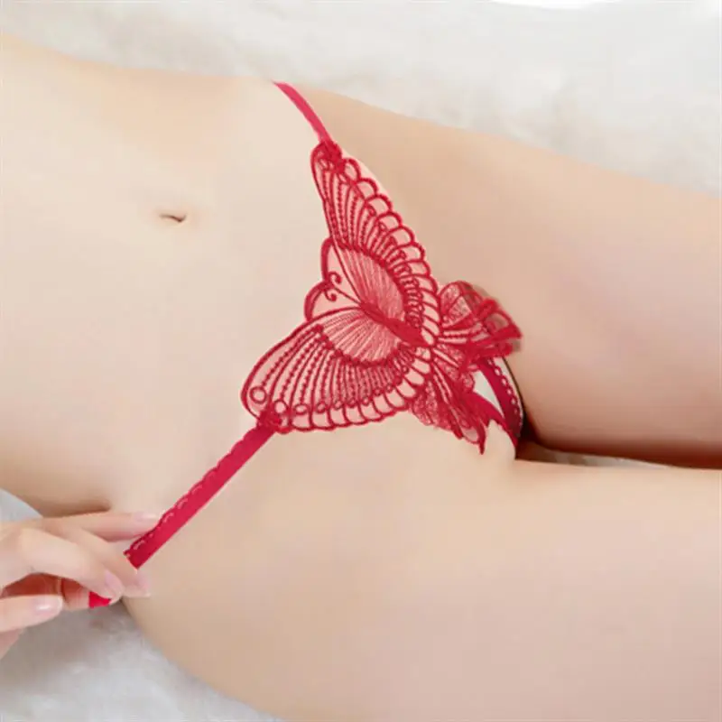 Sexy Lace Butterfly Thong Womens Fashion Transparent Erotic Panties Open Lingerie G-string Solid Color Low-rise T string
Sexy Lace Butterfly Thong Womens Fashion Transparent Erotic Panties Open Lingerie G-string Solid Color Low-rise T string