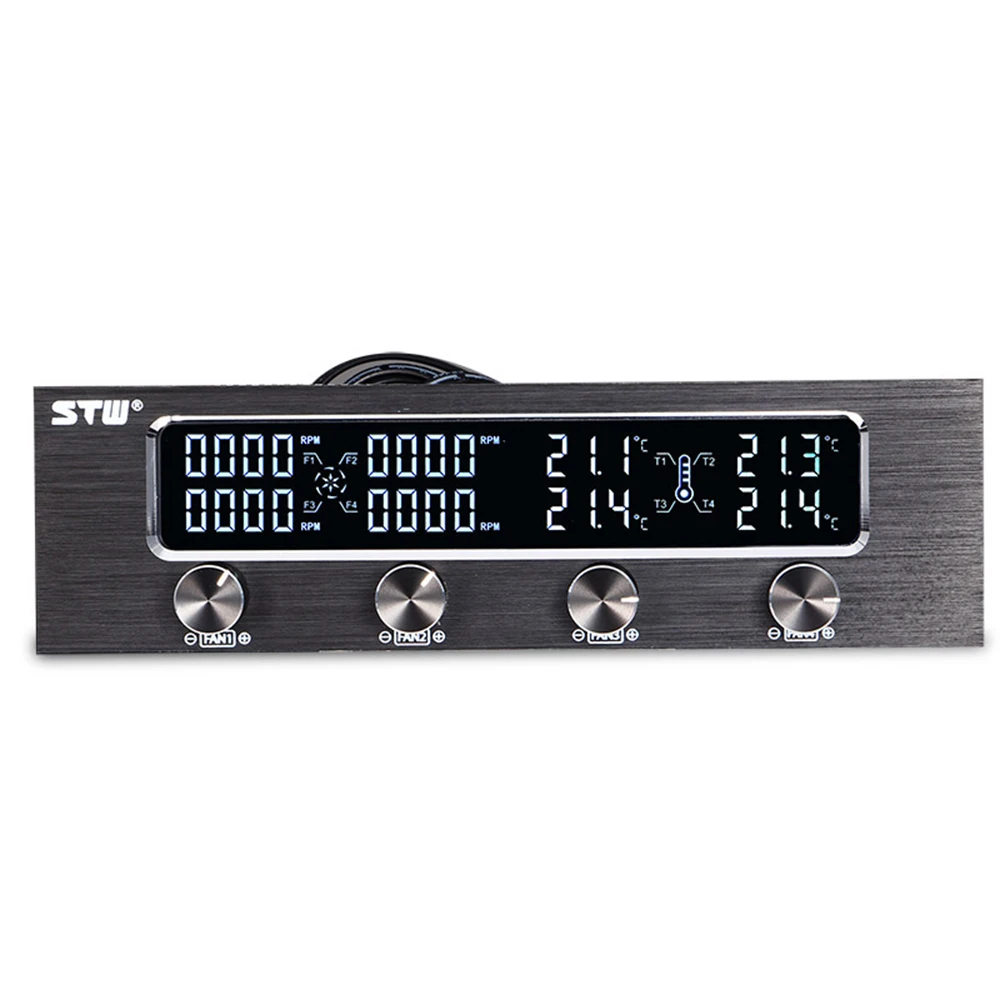 Sunshine-tipway STW Multi-Function PC CPU 4 Channel Fan Controller Speed Control Adjuster LCD Cooling Front Panel
Sunshine-tipway STW Multi-Function PC CPU 4 Channel Fan Controller Speed Control Adjuster LCD Cooling Front Panel
