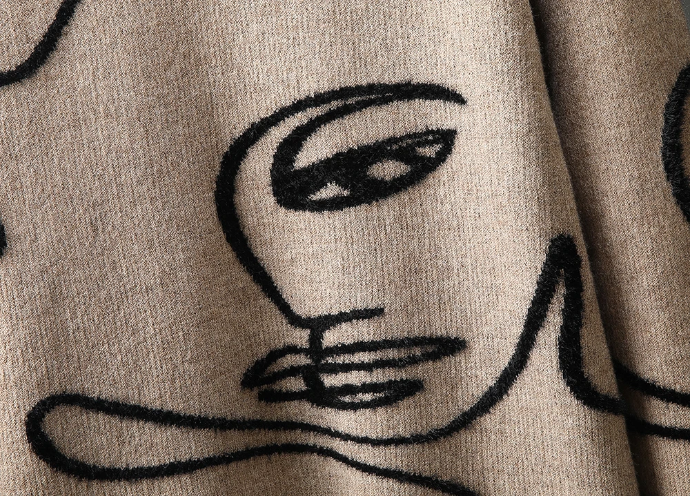 Autumn Winter 2021 Sweaters Men Hip Hop Face Print Knittwear Mens Sweater Harajuku Tops Male Pullovers Casual Streetwear Jumper
Autumn Winter 2021 Sweaters Men Hip Hop Face Print Knittwear Mens Sweater Harajuku Tops Male Pullovers Casual Streetwear Jumper