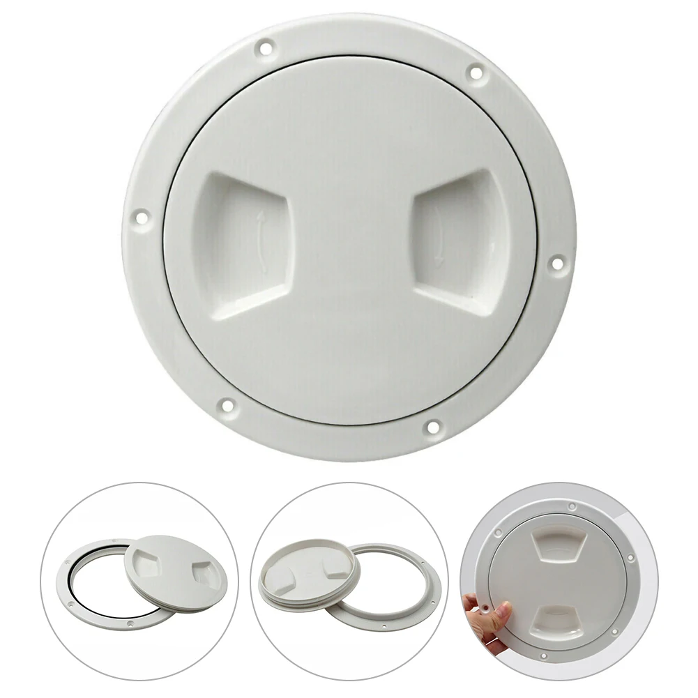 5 inch ABS Plastic Round Hatch Cover Deck Plate Non Slip Deck Inspection Plate for Marine RV yacht Boat Accessories White
5 inch ABS Plastic Round Hatch Cover Deck Plate Non Slip Deck Inspection Plate for Marine RV yacht Boat Accessories White