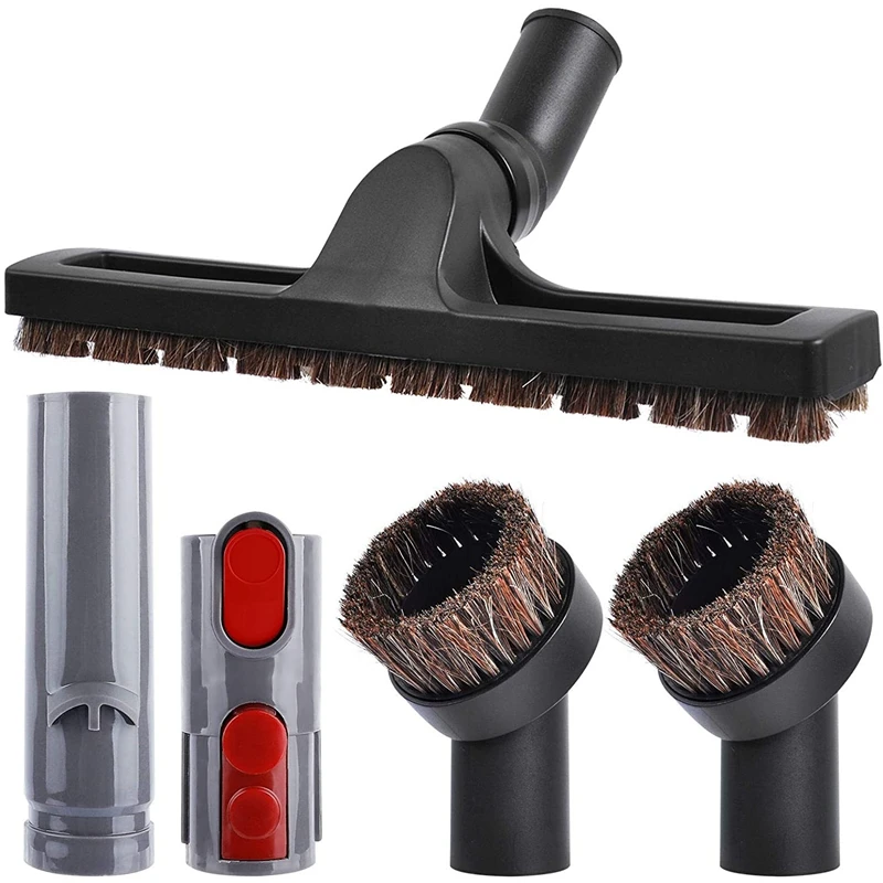 5Pcs Vacuum Attachments Kit for Dyson V7 V8 V10, Articulating Hard Floor Tool & Soft Dust Brush & Adapter Converter
5Pcs Vacuum Attachments Kit for Dyson V7 V8 V10, Articulating Hard Floor Tool & Soft Dust Brush & Adapter Converter