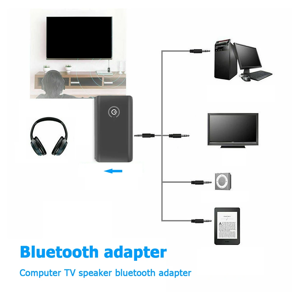 2 in 1 Bluetooth 5.0 Transmitter Receiver TV PC Car Speaker 3.5mm AUX Hifi Music Audio Adapter/Headphones Car/Home Stereo Device
2 in 1 Bluetooth 5.0 Transmitter Receiver TV PC Car Speaker 3.5mm AUX Hifi Music Audio Adapter/Headphones Car/Home Stereo Device