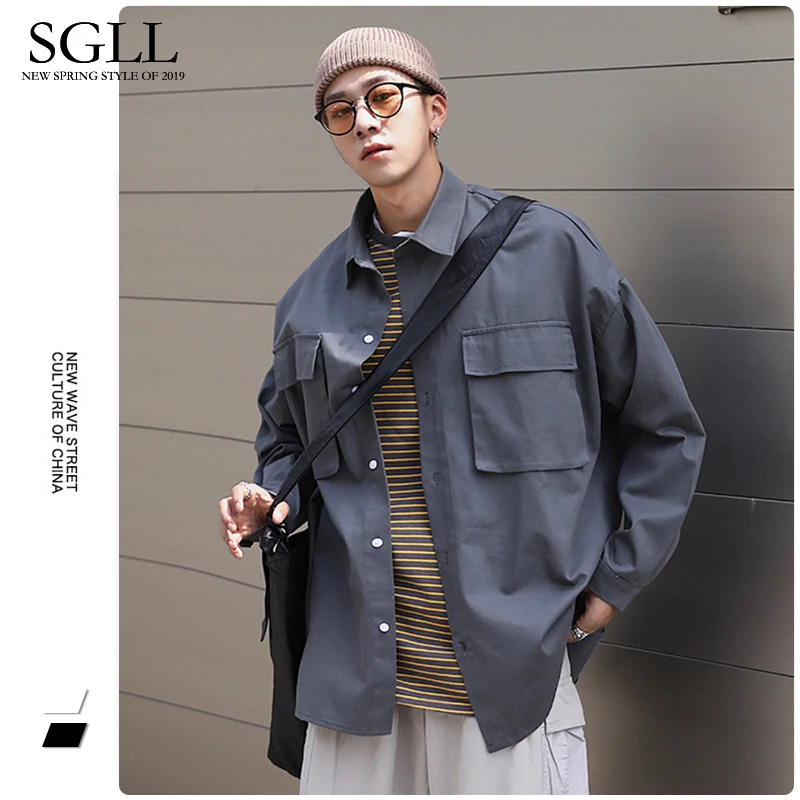 Casual Loose Shirts Harajuku Korean Vintage Long Sleeve Cotton Fashion Streetwear Shirts Chemise Homme Men's Clothing DB60SH
Casual Loose Shirts Harajuku Korean Vintage Long Sleeve Cotton Fashion Streetwear Shirts Chemise Homme Men's Clothing DB60SH