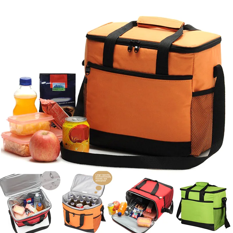 16L Large Lunch Bag Double Zipper Handbag Travel Picnic Portable Insulated Cooler Shoulder Bags -OPK
16L Large Lunch Bag Double Zipper Handbag Travel Picnic Portable Insulated Cooler Shoulder Bags -OPK