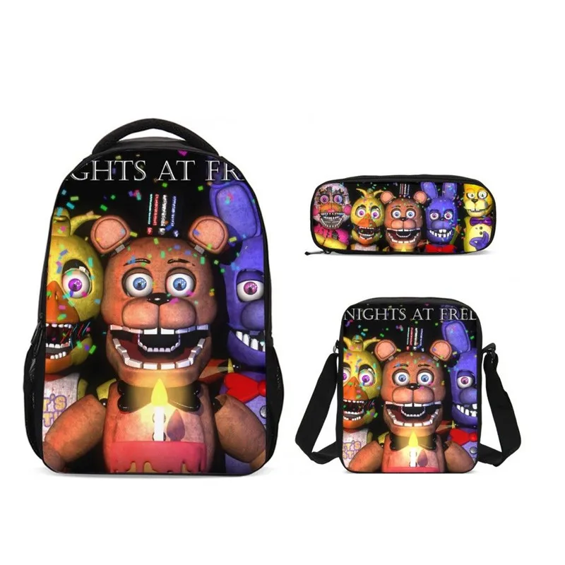 2019 3pcs/set Five Night At Freddy's School Bag Set For Teenager Girls Student Children Schoolbags Mochila Kids Laptop Bookbags
2019 3pcs/set Five Night At Freddy's School Bag Set For Teenager Girls Student Children Schoolbags Mochila Kids Laptop Bookbags