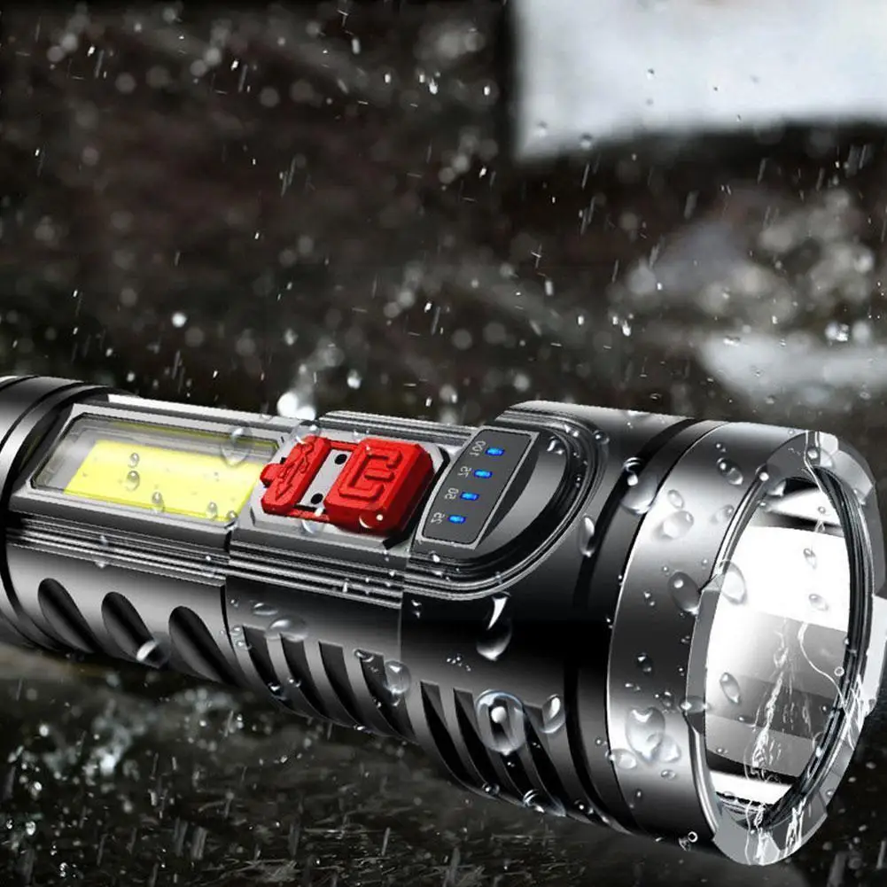 Portable Super Bright LED Torch Tactical Flashlight Waterproof With Battery Outdoor Rechargeable Lamp USB Tools S6E3
Portable Super Bright LED Torch Tactical Flashlight Waterproof With Battery Outdoor Rechargeable Lamp USB Tools S6E3