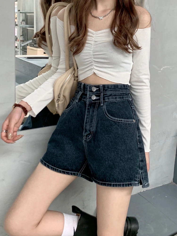 Retro Denim Shorts Jeans Women's Summer 2021 New Pants Wide leg Female High Waist Loose Ladies Shorts Jeans For Women
Retro Denim Shorts Jeans Women's Summer 2021 New Pants Wide leg Female High Waist Loose Ladies Shorts Jeans For Women