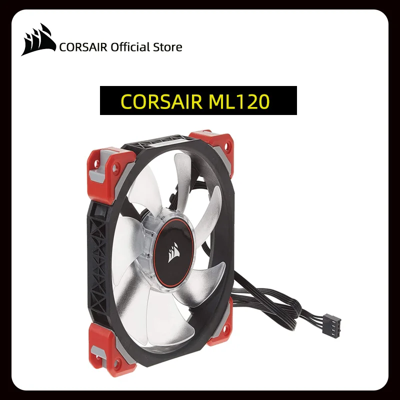 

Corsair ML120 Pro LED, красный, 120 мм Премиум Магнитный левитационный охлаждающий вентилятор, CO-9050042-WW