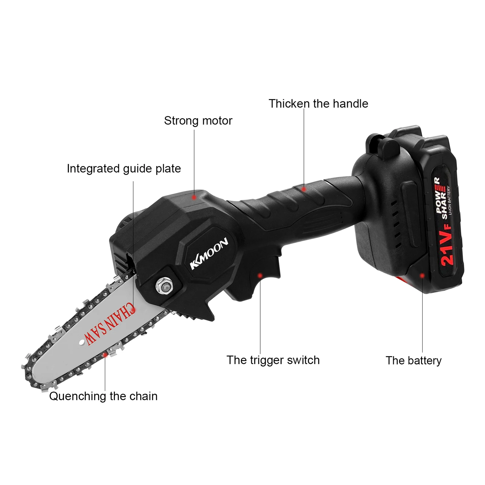 Electric Pruning Saw Small Wood Spliting Chainsaw Cutter Machine One-handed Woodworking Chainsaw Power Tool for Garden Orchard
Electric Pruning Saw Small Wood Spliting Chainsaw Cutter Machine One-handed Woodworking Chainsaw Power Tool for Garden Orchard