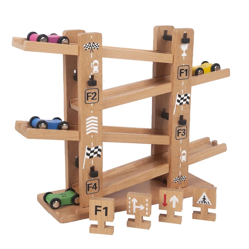 Kids Montessori Wooden Ladder Gliding Car Wooden Slot Track Car Toys Educational Toys Model Vehicles Slide Toy For Children Gift
Kids Montessori Wooden Ladder Gliding Car Wooden Slot Track Car Toys Educational Toys Model Vehicles Slide Toy For Children Gift