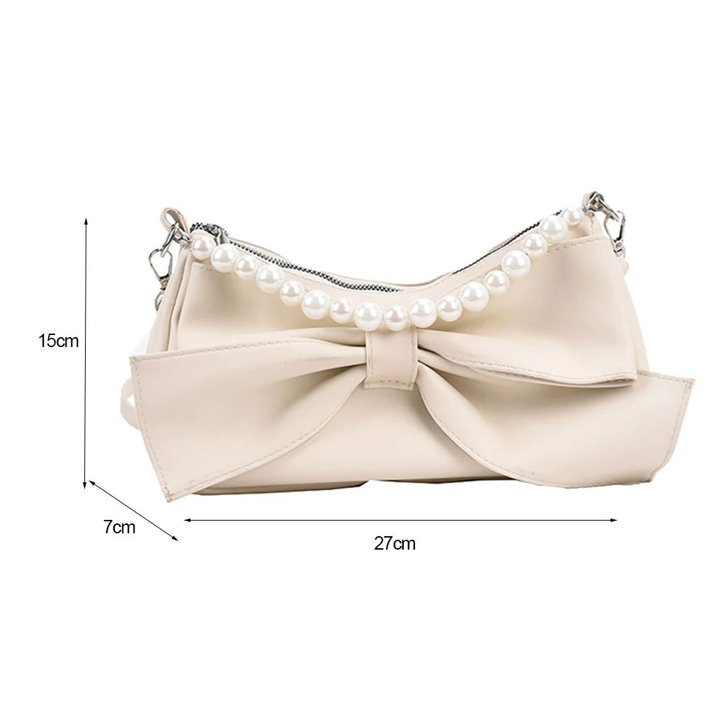 New Vintage PU Leather Shoulder Messenger Bag For Women Casual Pearl Chain Solid Color Bowknot Ladies Fashion Crossbody Handbags
New Vintage PU Leather Shoulder Messenger Bag For Women Casual Pearl Chain Solid Color Bowknot Ladies Fashion Crossbody Handbags