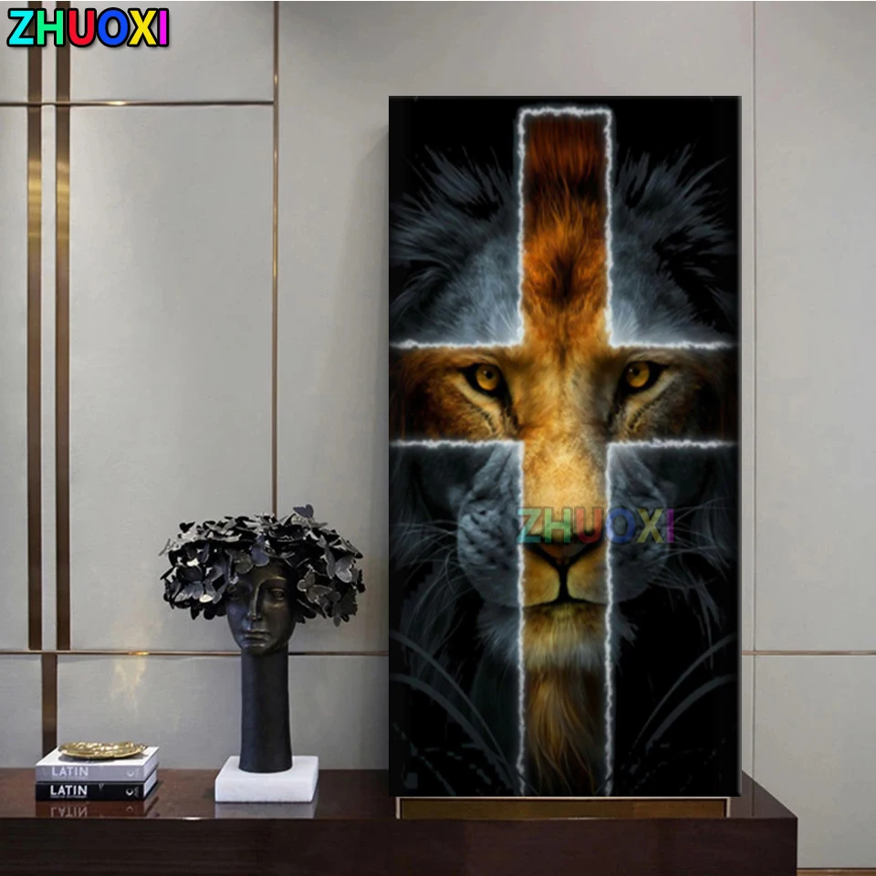 5D DIY Diamond Painting Animal Lion Jesus Golden Cross Full Drill Diamond Embroidery Mosaic Cross Stitch Handicraft Diamond Art
5D DIY Diamond Painting Animal Lion Jesus Golden Cross Full Drill Diamond Embroidery Mosaic Cross Stitch Handicraft Diamond Art
