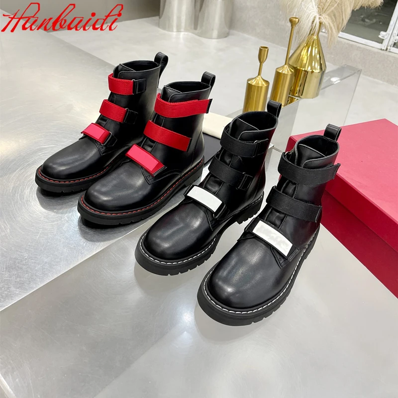 Motorcycle Martin Boots Winter New Women Genuine Leather Mid-calf Boots Platform Round Toe Designer Shoes Sewing Botas De Mujer
Motorcycle Martin Boots Winter New Women Genuine Leather Mid-calf Boots Platform Round Toe Designer Shoes Sewing Botas De Mujer