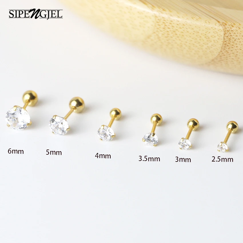 SIPENGJEL Fashion Stainless Steel Ear Stud Earrings Korea Crystal Zircon Piercing Stud Earrings For Women Jewelry Gift 2022
SIPENGJEL Fashion Stainless Steel Ear Stud Earrings Korea Crystal Zircon Piercing Stud Earrings For Women Jewelry Gift 2022