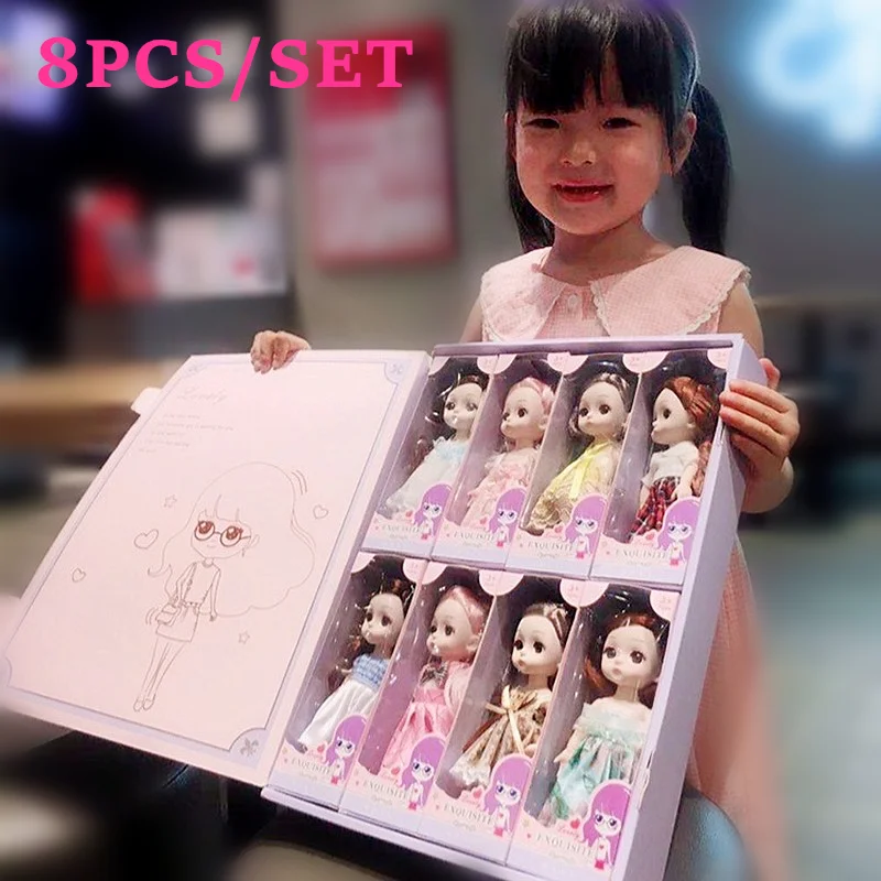 16cm 13 Ball Joints Dolls BJD with Clothes Dress Up BJD Doll Girl Toy Birthday Gift 8pcs/set Ball Jointed Doll Free Shipping
16cm 13 Ball Joints Dolls BJD with Clothes Dress Up BJD Doll Girl Toy Birthday Gift 8pcs/set Ball Jointed Doll Free Shipping