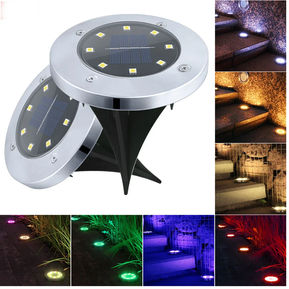 8 LED Solar Powered Disk Buried Ground Light Waterproof Outdoor Path Spot Lamp Yard Garden Lawn Landscape Patio Decorati
8 LED Solar Powered Disk Buried Ground Light Waterproof Outdoor Path Spot Lamp Yard Garden Lawn Landscape Patio Decorati