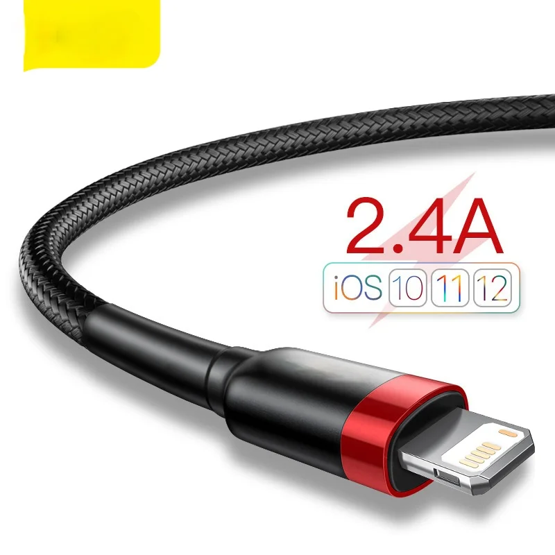 Baseus USB Cable for iPhone 12 11 Pro Max Xs X 8 Plus Cable 2.4A Fast Charging Cable for iPhone 7 SE Charger Cable USB Data Line
Baseus USB Cable for iPhone 12 11 Pro Max Xs X 8 Plus Cable 2.4A Fast Charging Cable for iPhone 7 SE Charger Cable USB Data Line