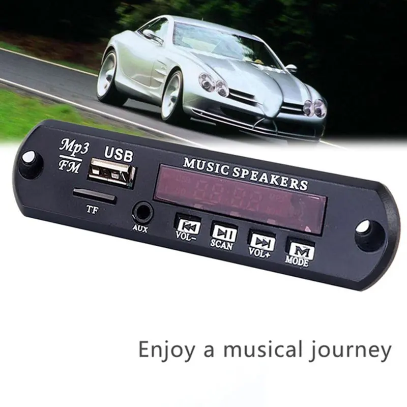 Cewaal DC5V Автомобильный MP3 WMA декодер плата аудио модуль USB FM TF радио для автомобиля