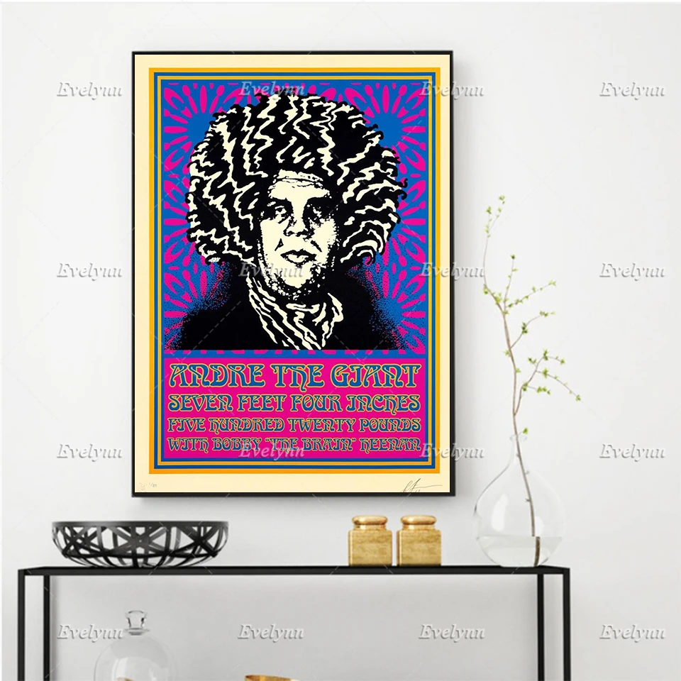 Pop Art,'Andre-Psychedelic,Retro Posters,Living Room Decoration Canvas Painting Home Decor Canvas Wall Art Prints Floating Frame
Pop Art,'Andre-Psychedelic,Retro Posters,Living Room Decoration Canvas Painting Home Decor Canvas Wall Art Prints Floating Frame