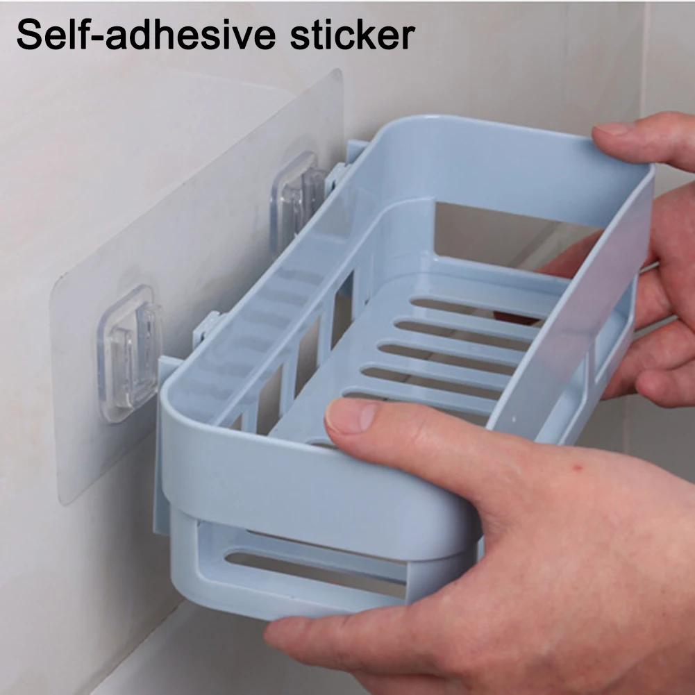 Wall-Mounted Bathroom Storage Organizer Shower Caddy Self-Adhesive Bathroom Shelf Household Bathroom Accessories
Wall-Mounted Bathroom Storage Organizer Shower Caddy Self-Adhesive Bathroom Shelf Household Bathroom Accessories