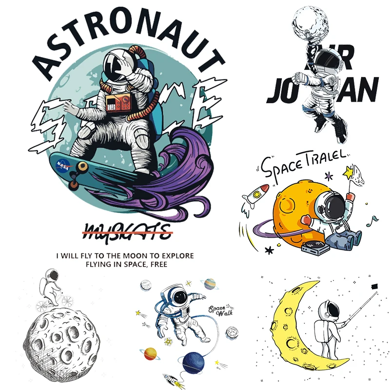 Moon Astronaut Clothing Stickers on Clothes Accessories Applique Washable Sticker Decor Heat Transfer Vinyl Clothing Stickers
Moon Astronaut Clothing Stickers on Clothes Accessories Applique Washable Sticker Decor Heat Transfer Vinyl Clothing Stickers