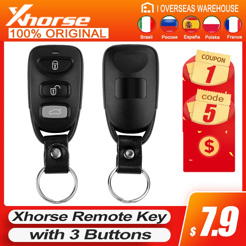 Универсальный пульт дистанционного управления XHORSE XKHY00EN VVDI2 для Hyundai, проводной дистанционный ключ X007 с 3 кнопками, 5 шт./лот
Универсальный пульт дистанционного управления XHORSE XKHY00EN VVDI2 для Hyundai, проводной дистанционный ключ X007 с 3 кнопками, 5 шт./лот